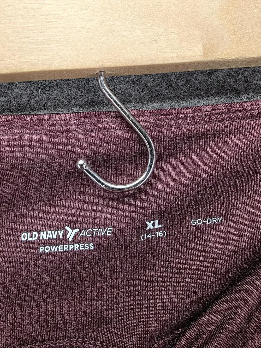 Old Navy Leggings Girls XL 14-16 Red Ankle Powerpress Go-Dry Stretch Activewear